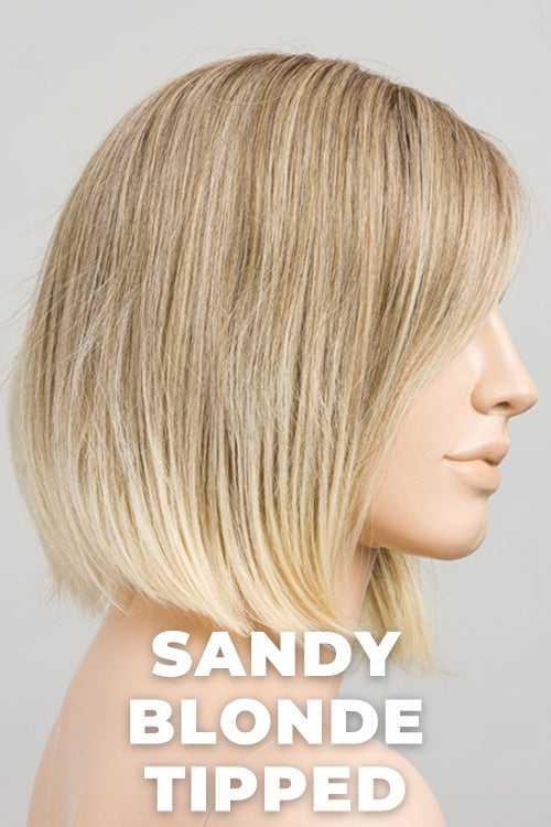 Ellen Wille - Vivi - Sandy Blonde Tipped. Medium Ash Blonde and Medium Blonde with Lightest Golden Blonde Blend and Lighter Tipped Ends.