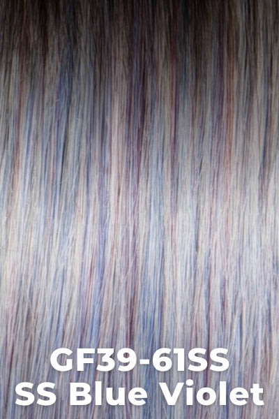 Gabor - Dare To Dream - SS Blue Violet (GF39-61SS) Dark roots blending into a very light mix of blue and purple with a subtle white mix.