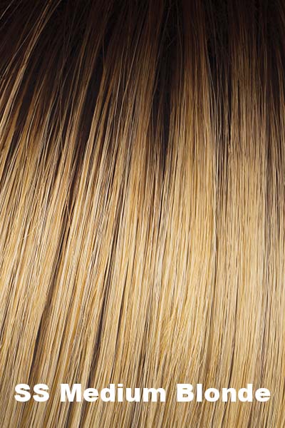 Gabor Wigs - Whirl - SS Medium Blonde. Golden Blonde with highlights and a Dark root.