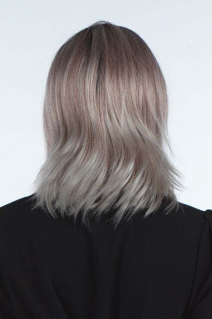 Back view of Davey, a synthetic straight wig.