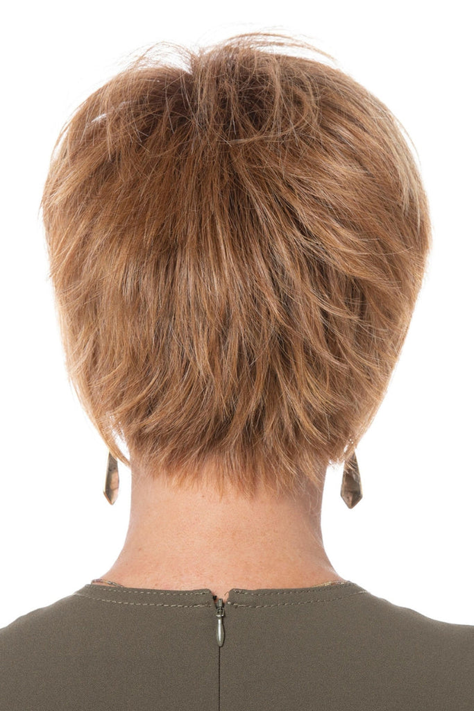 The back of Fasciantion revealing the intense layering and razor cut back.