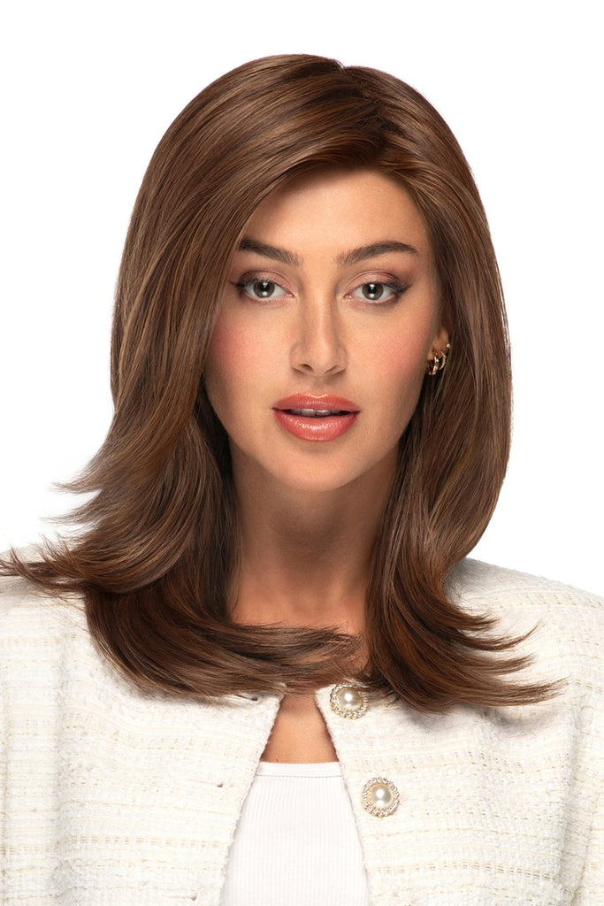 Model styling Charming by TressAllure wigs.