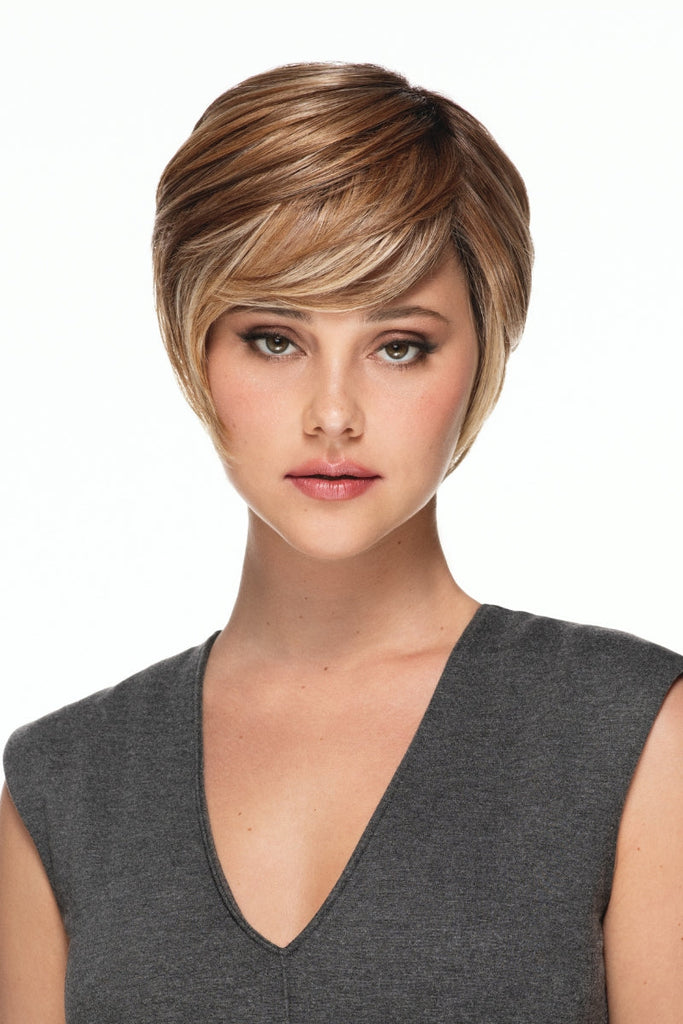 Front view of TressAllure Wig Pixie Lite in the color 14/26/10.