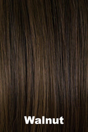 Color Walnut for Orchid wig Jan (#6539). A combination of warm and cool brown.
