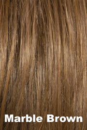 Color Marble Brown for Alexander Couture High Heat Mid Straight Topper (#1036).  Warm dark brown and medium golden blonde mix.