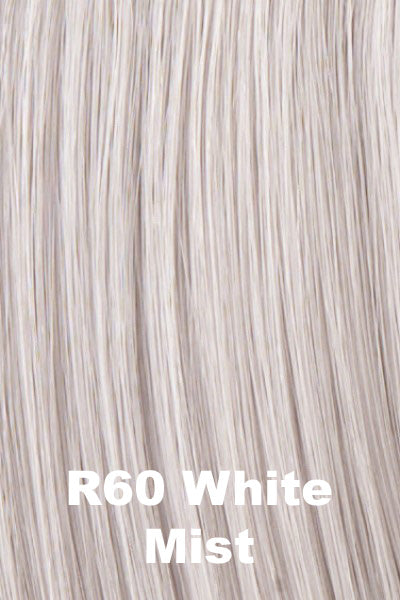 Color White Mist (R60)  for Raquel Welch wig Voltage Petite.  Icy platinum blonde base.