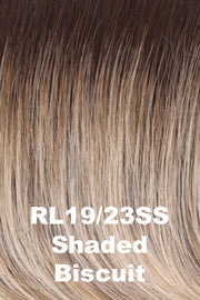 Color Shaded Biscuit (RL19/23SS) for Raquel Welch wig Flying Solo.  Light ash blonde and platinum blonde blend with a dark root.