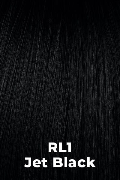 Color Jet Black (RL1) for Raquel Welch Top Piece Alpha Wave 16".  Pure Black.