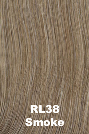 Color Smoke (RL38) for Raquel Welch wig Made You Look.  Blend of light brown and medium grey.