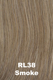 Color Smoke (RL38) for Raquel Welch wig Flying Solo.  Blend of light brown and medium grey.