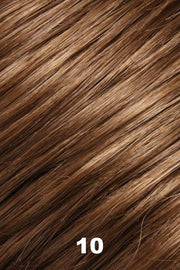 Color 10 (Luscious Caramel) for Jon Renau wig Ashley Petite (#5875). Light brown with a golden undertone.