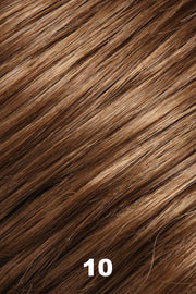Color 10 (Luscious Caramel) for Jon Renau wig Simplicity Mono (#5131). Light brown with a golden undertone.