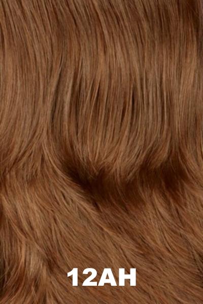 Color Swatch 12AH for Henry Margu Wig Farrah (#4756). Warm brown with light reddish brown highlights.