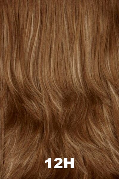 Color Swatch 12H for Henry Margu Wig Katie (#2509). Warm brown with light warm blonde highlights.