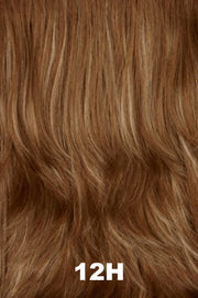 Color Swatch 12H for Henry Margu Wig Devon (#4530). Warm brown with light warm blonde highlights.