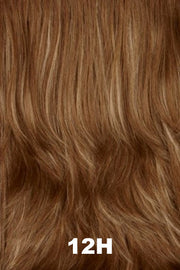 Color Swatch 12H for Henry Margu Wig Gianna (#4766). Warm brown with light warm blonde highlights.