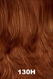 Color Swatch 130H for Henry Margu Wig Mia (#2488). Bright warm red with subtle dark golden red blonde highlights.
