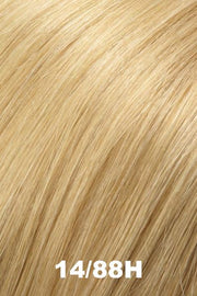 Color 14/88H (Vanilla Macaron) for Jon Renau wig Blake Petite Human Hair #750. Pale wheat blonde with a golden vanilla undertone.