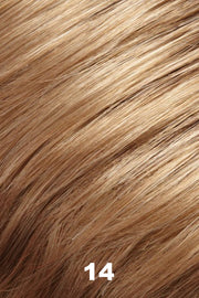 Color 14 (Sweet Granola) for Jon Renau wig Shiloh (#5878). Medium cream blonde.