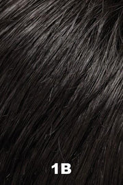 Color 1B (Hot Fudge) for Jon Renau top piece EasiPart XL French 8" (#752). Soft darkest black.