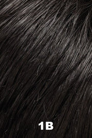 Color 1B (Hot Fudge) for Jon Renau top piece Top Style 18" (#5989). Soft darkest black.