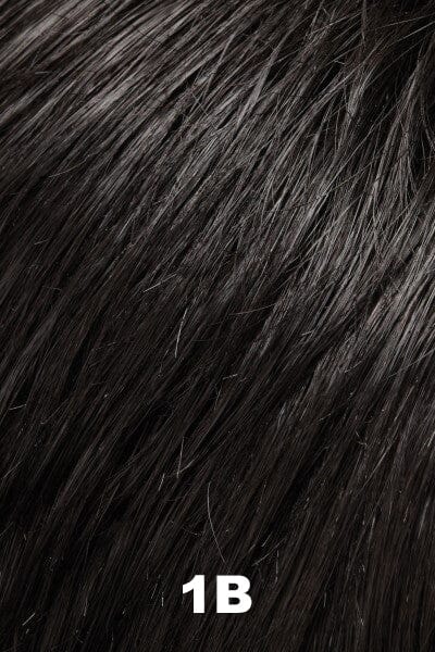 Color 1B (Hot Fudge) for Jon Renau wig Julianne Lite Petite (#5863). Soft darkest black.