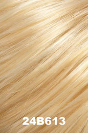 Color 24B613 (Butter Popcorn) for Easihair EasiXtend Clip-in Extensions Elite 16 Set (#322). Pale golden blonde, creamy blonde and honey blonde blend.