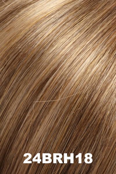 Color 24BRH18 (Napoleon) for Jon Renau wig Amanda (#5410). Dark ash blonde blened with light golden honey blonde highlights.