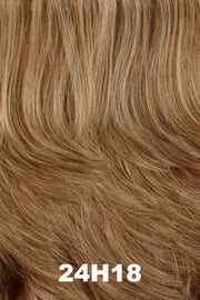 Color Swatch 24H18 for Henry Margu Wig Gianna (#4766). Cool, grey brown with warm blonde highlights.