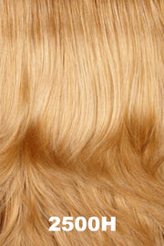 Color Swatch 2500H for Henry Margu Wig Chloe (#2434). Caramel brown and golden blonde blend with warm blonde highlights.