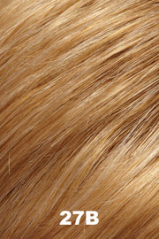 Color 27B (Peach Tart) for Jon Renau wig Shiloh (#5878). Strawberry blonde base with red blonde and golden blonde woven throughout.