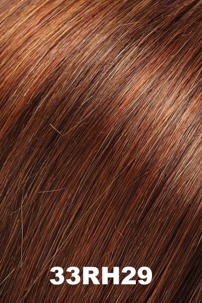 Color 33RH29 (Nutmeg) for Jon Renau wig Amanda (#5410). Auburn and chestnut base with copper and strawberry blonde highlights.