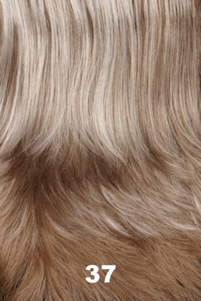 Color Swatch 37 for Henry Margu Wig Brie (#4526). Grey brown blend gradually darkening on the nape.