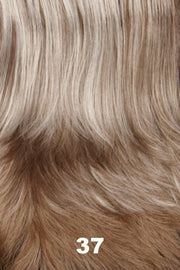 Color Swatch 37 for Henry Margu Wig Renee (#4527). Grey brown blend gradually darkening on the nape.