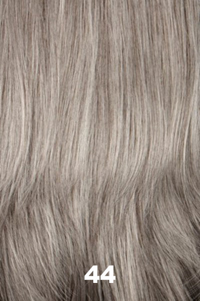 Color Swatch 44 for Henry Margu Wig Kayla (#2351). Darkest brown with cool undertones and 50% grey blend.