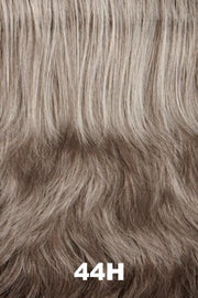 Color Swatch 44H for Henry Margu Wig Kelly (#4745). Medium brown blend with 50% grey, gradually blending into a darker back.