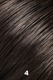 Color 4 (Brownie Finale) for Jon Renau wig Rachel Lite (#5864). Dark brown.