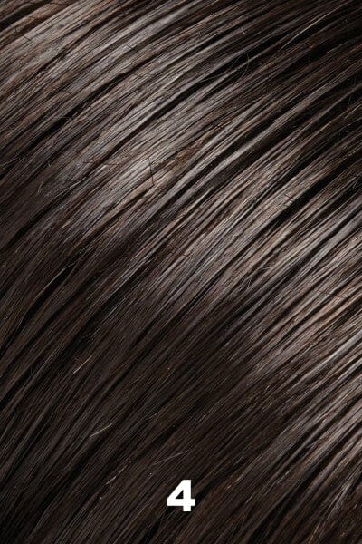 Color 4 (Brownie Finale) for Jon Renau wig Julianne Lite Petite (#5863). Dark brown.