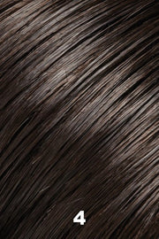 Color 4 (Brownie Finale) for Jon Renau wig Carrie Lite Petite (#774). Dark brown.
