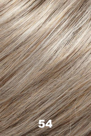 Color 54 (Vanilla Mousse) for Jon Renau wig Petite Pam (#5459). Light grey with a 25% golden medium blonde blend. 