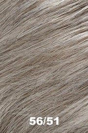 Color 56F51 (Oyster) for Jon Renau wig Hat Magic 10" (#385). A grey base with a blend of medium and dark brown. 