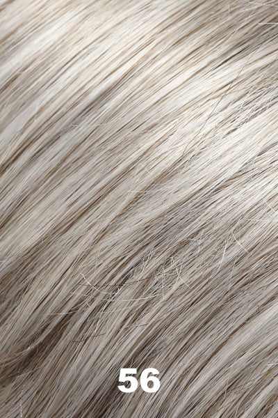 Color 56 (Vanilla Marble) for Jon Renau top piece Playmate Curly (#618). Light grey with a subtle medium brown blend. 