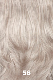 Color Swatch 56 for Henry Margu Wig Renee (#4527). Grey and subtle blend of 15% light brown blend.