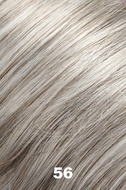 Color 56 (Vanilla Marble) for Jon Renau wig Simplicity Mono (#5131). Light grey with a subtle medium brown blend. 