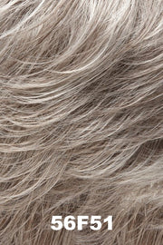 Color 56F51 (Oyster) for Jon Renau wig Maisie (#5172). A grey base with a blend of medium and dark brown. 