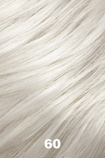 Color 60 (Winter Sun) for Jon Renau wig Julianne Lite Petite (#5863). Bright pure white. 