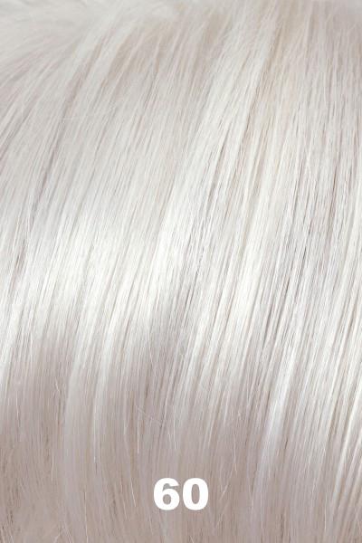 Color 60 for Alexander Couture wig Astrid (#1026).  A delicate, pure white tone.