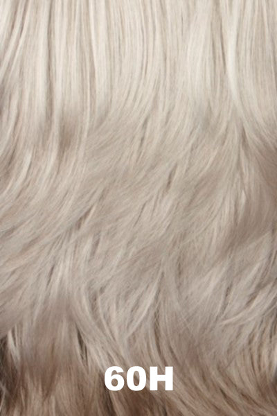 Color Swatch 60H for Henry Margu Wig Elena (#2501). Lightest grey gradually darkening into a blend of grey and light brown in the back.