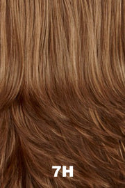 Color Swatch 7H for Henry Margu Wig Felicia (#2452). Medium brown with warm toned golden highlights.
