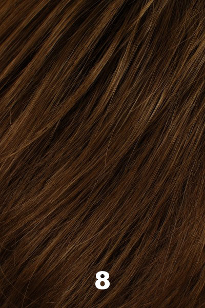 Color 8 for Tony of Beverly wig Kapri.  Natural medium brown.